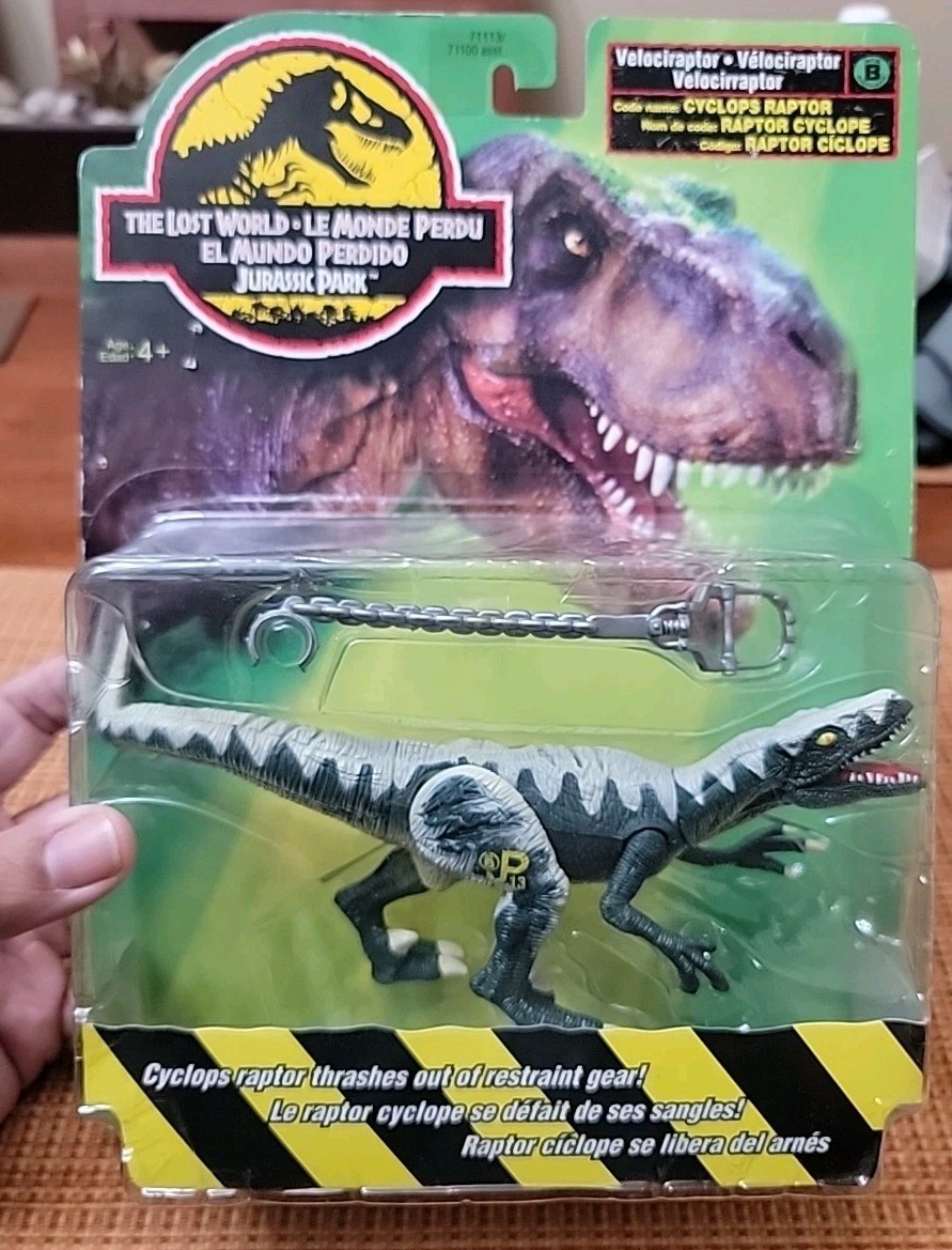 The Lost World Jurassic Park 1997 Cyclops Velociraptor Kenner