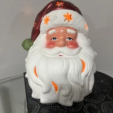 Santa Claus 9" x 6" Flameless LED Candle w/ timer by Home Reflections