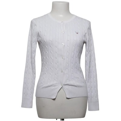 GANT, Strickjacke, Damen, Größe: M, Weiß, Sonstiges, Zopfstrick #kT7