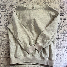 Womens Gray sweatshirt Pullover Sweatshirt S Regular Fit