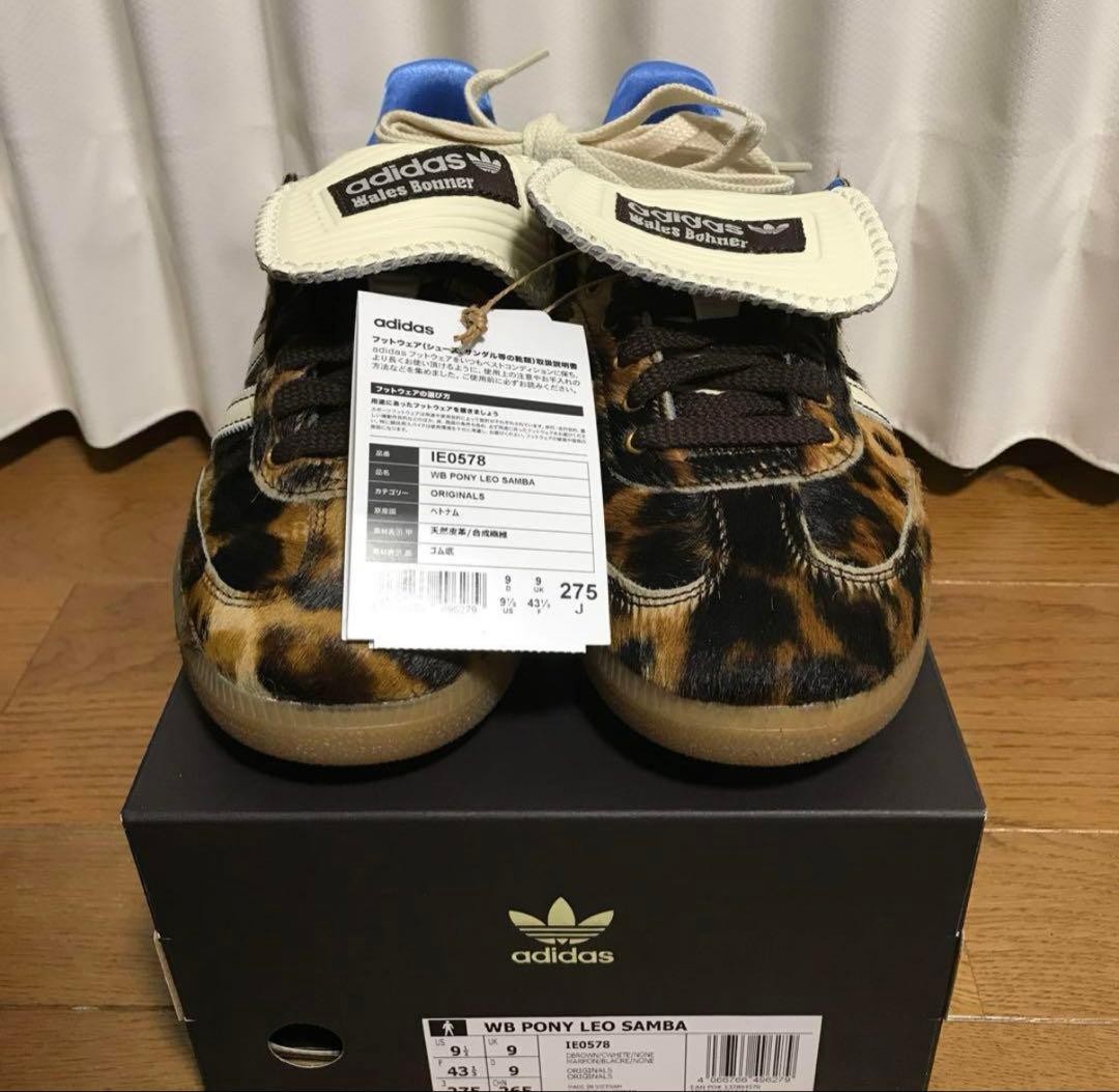 靴 adidas Wales Bonner pony leo 28cm Adidas x Wales Bonner Pony Leo Samba Shoes – Extra Butter