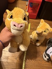 Disney The Lion King Simba Nala Plush Lot 2 Small 6-14 in 2018 MPN 956316