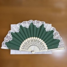 Flamenco Fan Single-Sided with Lace and Openwork Design