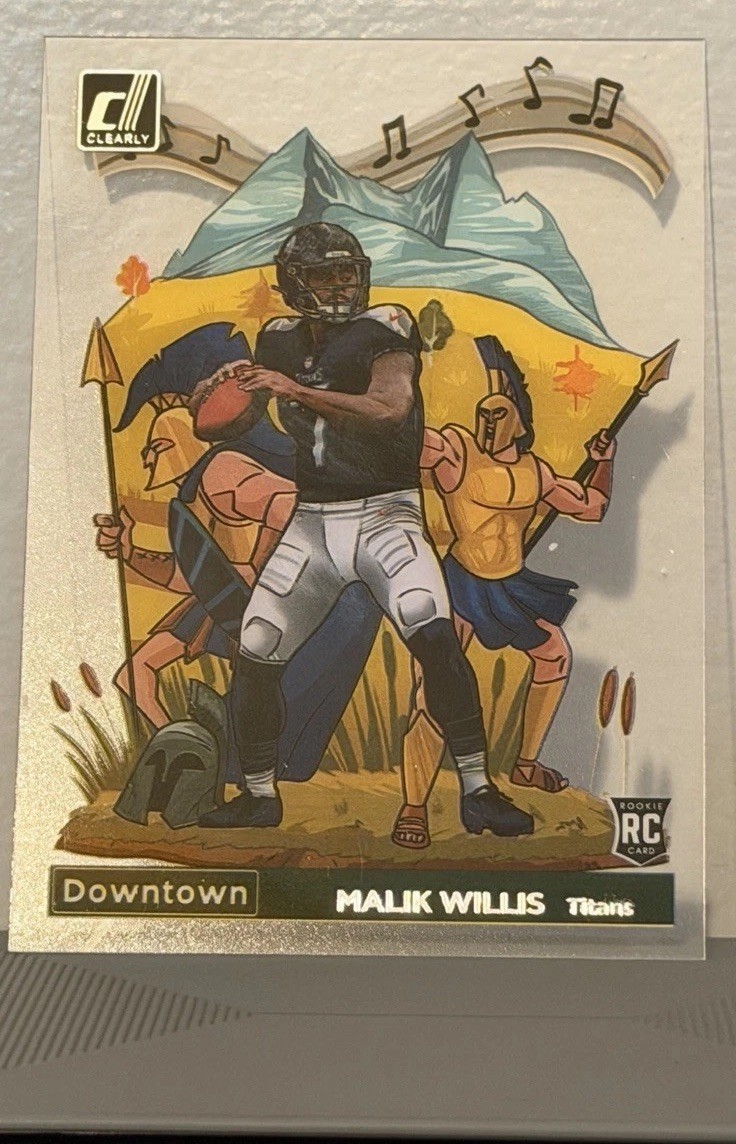 2022 Panini Clearly Donruss Malik Willis Downtown RC Rookie #DT-MW Titans