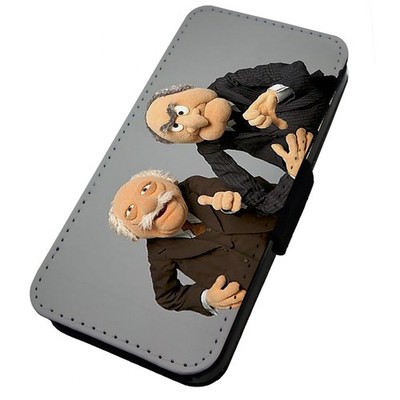 Bedruckte Flip Handyhülle iPhone, Samsung & Huawei Grumpy Waldorf & Statler