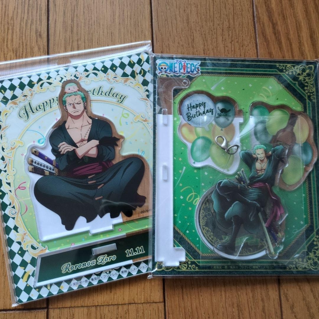 Roronoa Zoro One Piece Birthday Acrylic Stand Set - Straw Hat Store