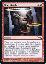 1 x Fiery Gambit - Foil - Mystery Booster / The List - NM-Mint - MTG
