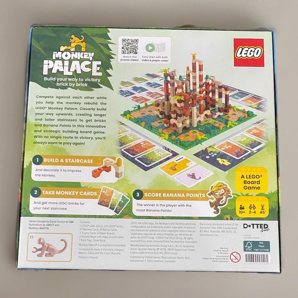 NUEVO PRECINTADO Lego Monkey Palace Juego de Mesa, Diversión Familiar, 2-4 Jugadores, Edades 10+ Foto 3 de 4