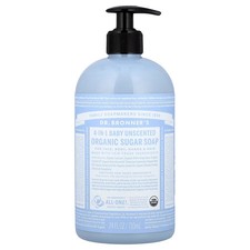 2 X Dr. Bronner's, Organic 4-in-1 Pump Soap Sugar Baby Unscented, 24-Worldwide