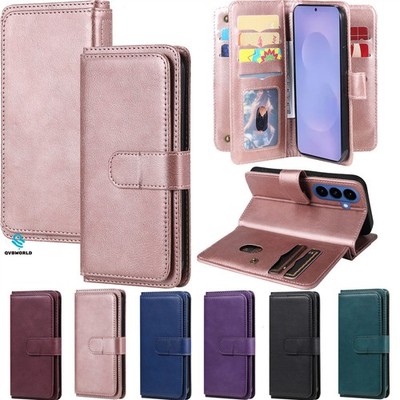Hülle für Samsung S26 S25 A17 A37 A16 A07 A56 Doka Leder Wallet Case Handyhülle