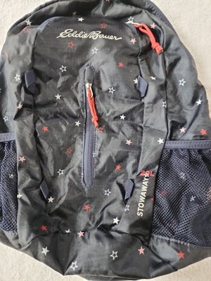 Eddie Bauer Women's 20L Stowaway Stars Backpack Preowned