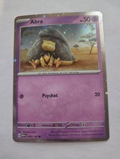 Pokémon TCG Abra 63/165 Scarlet & Violet 151 Cosmos Holo Rare 2023 NM