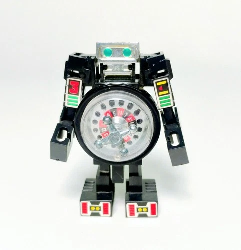 Vintage SELECT Gamebots Transforming Roulette Table Robot Figure 3.5" Japan 1984