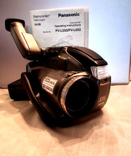 Panasonic Palmcorder Palmsight VHSC PV-L559 Camcorder 150x Zoom  Battery  Case