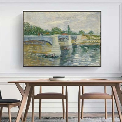 Vincent van Gogh Wall Art Hand-painted Oil Painting - Pont de la Grande Jette 