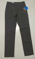 NWT Womens COLUMBIA Gray Active Fit Straight Leg Fleece Lined Pants Size XXL