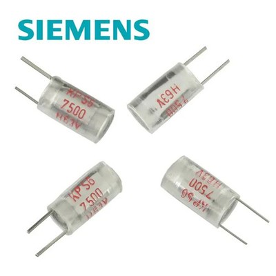 G24663A - (Pkg 1000) Siemens KPS6 Poly Film 7500pf 63V Radial Capacitor
