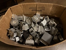 Lot Of 55lbs Of Computer Aluminum Heat Sinks Large & Small Variety