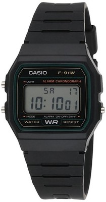 CASIO F-91W-3DG Green Trim Classic Digital Men's Watches Fashion accessories