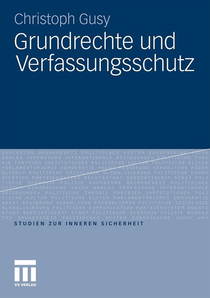 Grundrechte Und Verfassungsschutz Christoph Gusy-image
