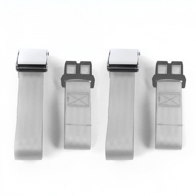 VW Type 1 1968 - 1983 Airplane 2pt Gray/Grey Lap Bucket Seat Belt Kit - 2 Belts 