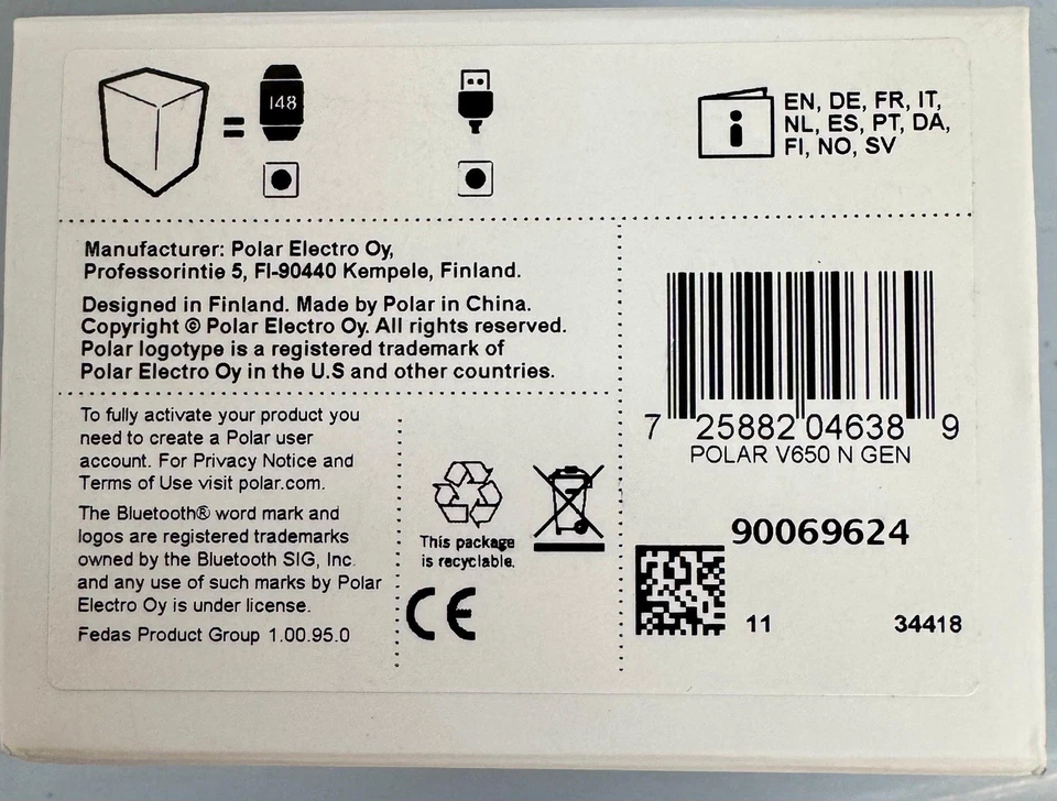 Polar V650 GPS Bike Computer Strava Compatible Bluetooth Cycling Computer New - Image 4 of 4