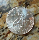 1982 Engelhard 1oz Silver American Prospector Round--Nice