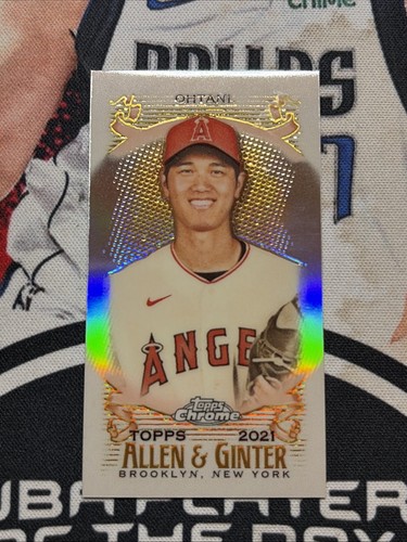 2021 Topps Chrome Allen & Ginter Mini Refractor LA Dodgers Shohei Ohtani SP