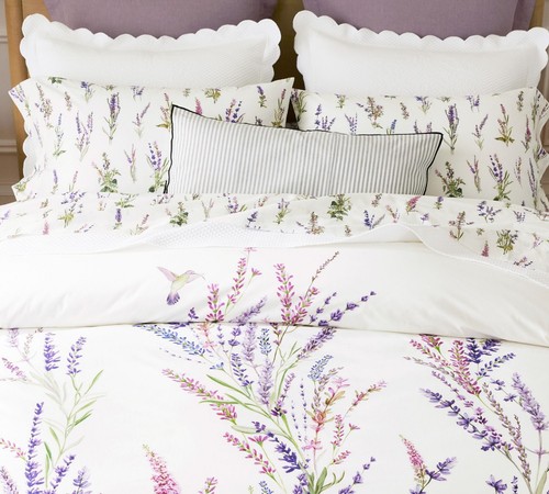 NEU Pottery Barn x Monique Lhuillier Kräuter Provence Perkal Kissenbezüge König Set - Bild 8 von 13