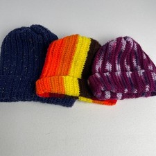 knit beanie hat set