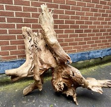 ChiselCraft Large Hand Carved Teak Root  Wooden Eagle Abstract Art Sculpture