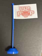U2 PopMart Tour 97 Desktop Flag 1997 Red White Blue 32cm