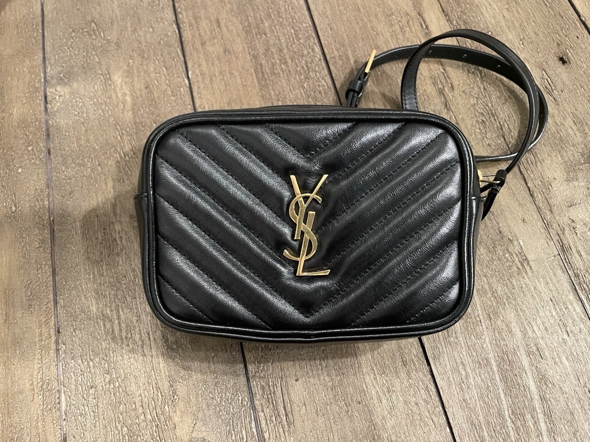 Black Quilted Leather Belt Bag with Gold Hardware VERSACE Medusa Quilted Leather Belt Bag Black main image 2