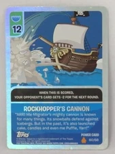 Topps Rockhopper's Cannon Foil Power Card Club Penguin Card Jitsu TCG (EX)
