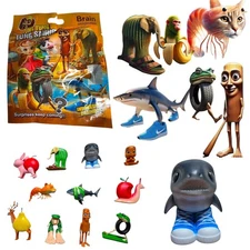 3 pcs Italian Brainrot Mystery Bags Action Figures Tralalero Tralala Tung Tung