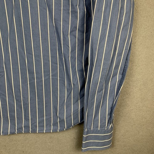 Camisa De Colección Abercrombie & Fitch Músculo Abotonada Vertical Rayas Preppy Para Hombres XXL - Imagen 12 de 14