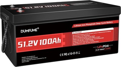 48V 100Ah LiFePO4 Battery with 200A BMS   Ideal for Golf Carts, RVs, and Off-Gri