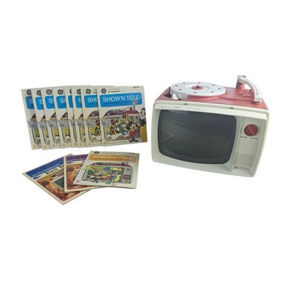 General Electric Show N Tell Phono Viewer 1960s 11 Titles Disney & More Read Dis