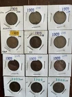 1909 VDB Lincoln Wheat 1c Cent Lot Of 12 Coins Mixed Grades