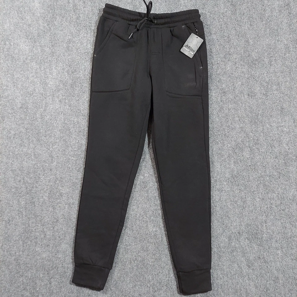 Pantalones de chándal Mitre negros para hombre pequeños elásticos de secado rápido que absorben la humedad nuevos con etiquetas Foto 2 de 4