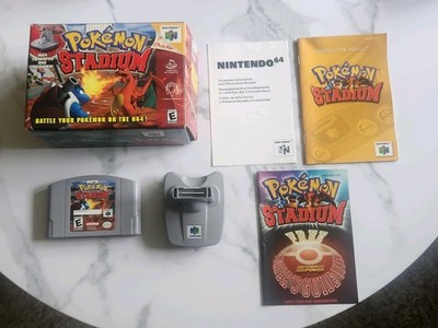 Pokemon Stadium w/ Transfer Pak. N64 Nintendo 64 CIB Tested Authentic. Very Good