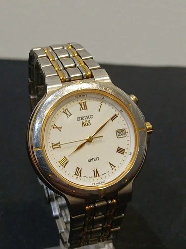 Seiko AGS Spirit Kinetic 5M22-6A60 Vintage Watch SPARES OR REPAIR