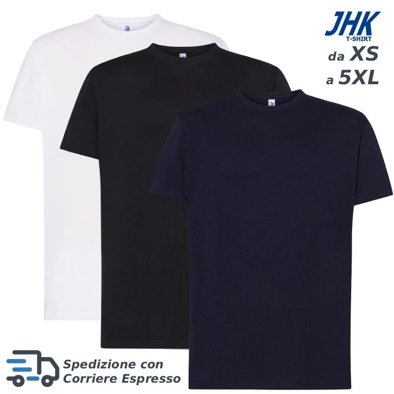 T-Shirt Neutra JHK 155 g 100 % Coton Unisexe Manches Courtes Multicolore - Photo 1/1