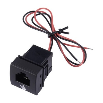 RJ45 Radio Microphone Port Socket Fit For Toyota Small Type Switch Button bu po