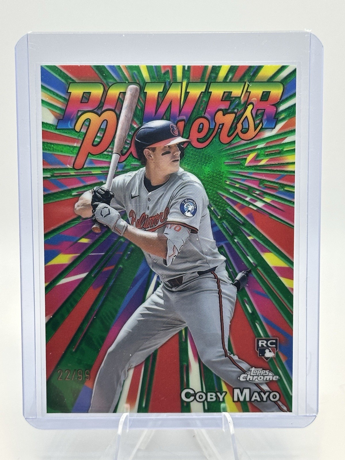 2025 Topps Chrome Power Players Green Refractors #PP21 Coby Mayo /99