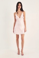Nastygal Baby Pink Mini Dress Womens Going Out Dresses