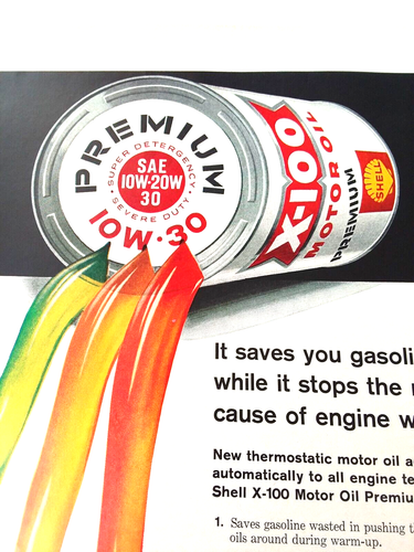 Retro Shell Gas & Oil Advertisement 1950s Ad 10x14 - Picture 2 of 3