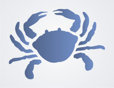 Joanie Crab Stencil Beach Nautical Ocean Sea Life Shellfish Seafood DIY Signs