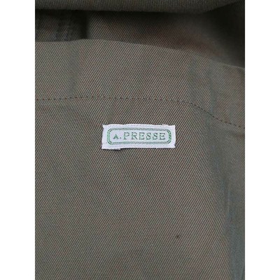 A.PRESSE Apresse 22AW Tweed Balmacaan Coat Green 2 Used MESC-0 | eBay