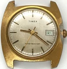 C695 men 1974 Vintage Timex Marlin Mechanical Manual Wind Tank Watch Parts lot